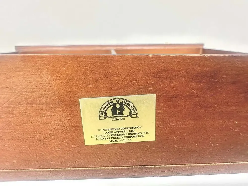 Wooden Fairytale Apothecary Shelf - “ Memories Of Yesterday “ by Enesco 1993